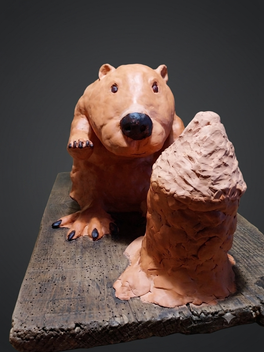 castor en terre